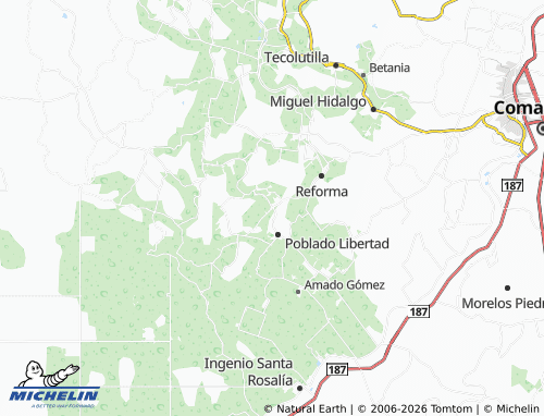 MICHELIN Reforma Primera Sección map - ViaMichelin