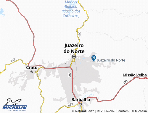 Carte MICHELIN Juazeiro do Norte - ViaMichelin