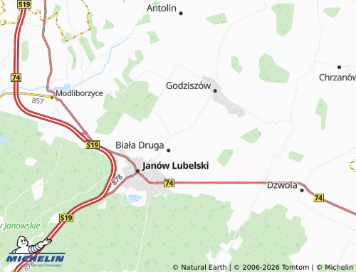 MICHELIN Kawęczyn map - ViaMichelin