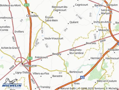 Kaart MICHELIN Morchies - ViaMichelin