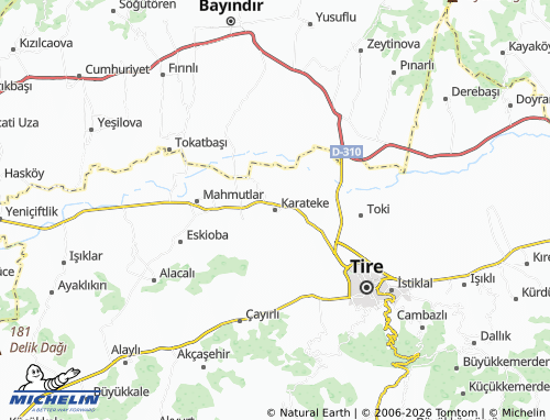 MICHELIN Karateke map - ViaMichelin