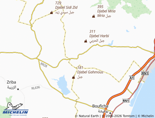 Mapa MICHELIN Hammam al-Jadeedi - ViaMichelin