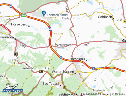MICHELIN Mechterstädt map - ViaMichelin
