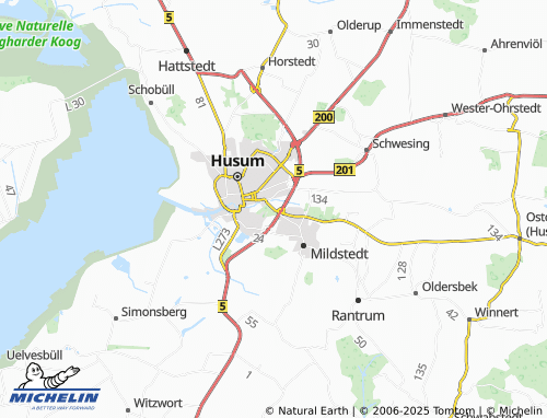 MICHELIN Osterhusum map - ViaMichelin