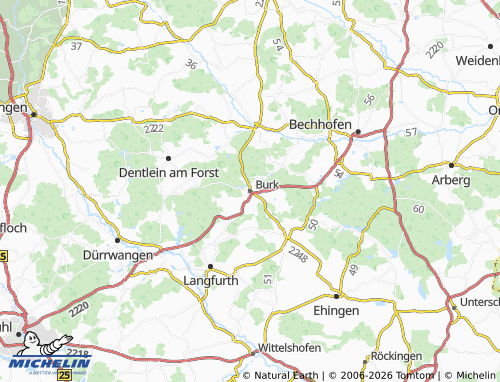 Mappa MICHELIN Burk - ViaMichelin