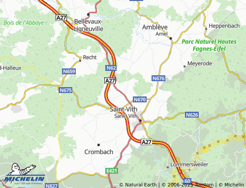 MICHELIN Nieder-Emmels map - ViaMichelin