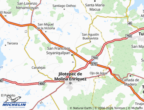 Mappa MICHELIN San Francisco Soyaniquilpan - ViaMichelin