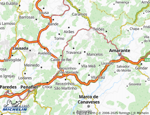 Kaart MICHELIN Padrão - ViaMichelin
