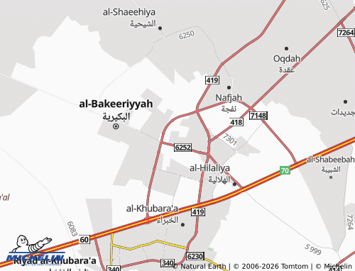 MICHELIN-Landkarte al-Rawabi - ViaMichelin