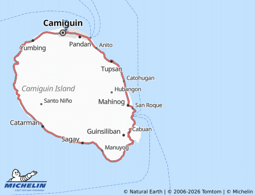 MICHELIN Binaliwan map - ViaMichelin