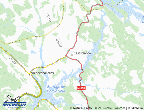 Carte MICHELIN Castilblanco - ViaMichelin