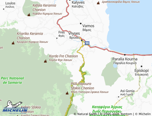 MICHELIN Emprosneros map - ViaMichelin
