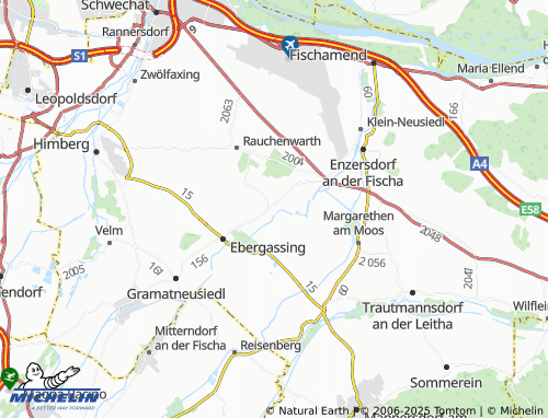 Kaart MICHELIN Wienerherberg - ViaMichelin