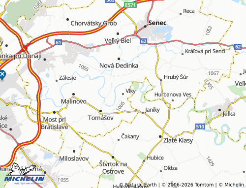 MICHELIN Vlky map - ViaMichelin