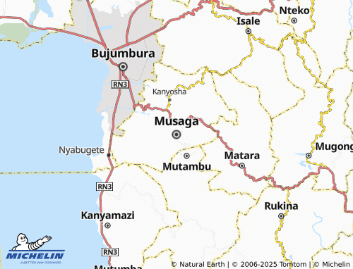 MICHELIN Musaga map - ViaMichelin