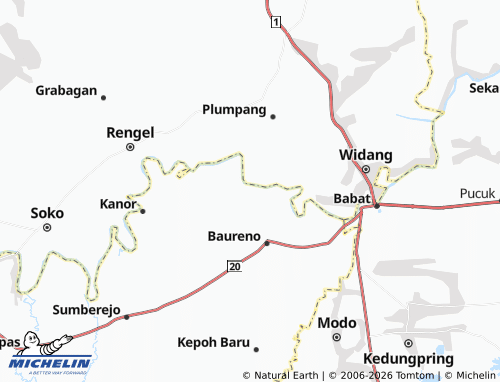 MICHELIN-Landkarte Kadungrejo - ViaMichelin