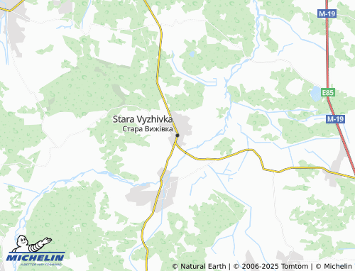 MICHELIN Stara Vyzhivka map - ViaMichelin