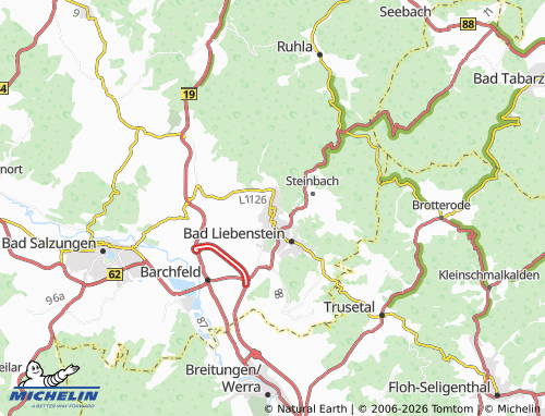 MICHELIN Schweina map - ViaMichelin