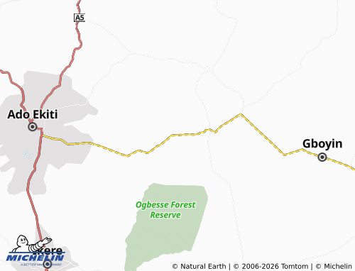 Mappa MICHELIN Ago-Araromi - ViaMichelin