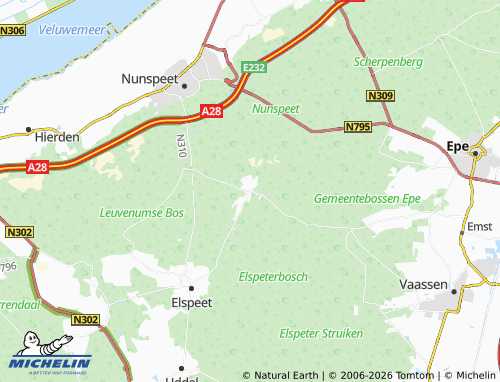 Mapa MICHELIN Vierhouten - ViaMichelin