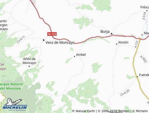Mapa MICHELIN Ambel - ViaMichelin