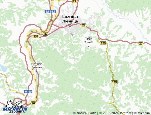 MICHELIN-Landkarte Paskovac - ViaMichelin