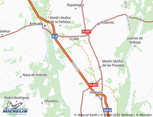 MICHELIN Espinosa de los Caballeros map - ViaMichelin