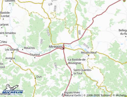 Mapa MICHELIN Mirepoix - ViaMichelin