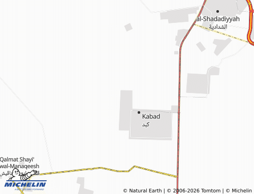 MICHELIN Kabd Block 7 map - ViaMichelin