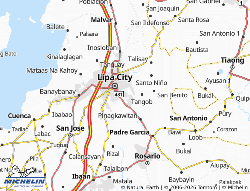 MICHELIN Latag map - ViaMichelin