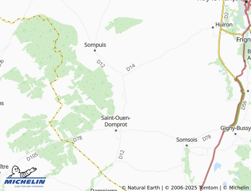 MICHELIN Le Meix-Tiercelin map - ViaMichelin
