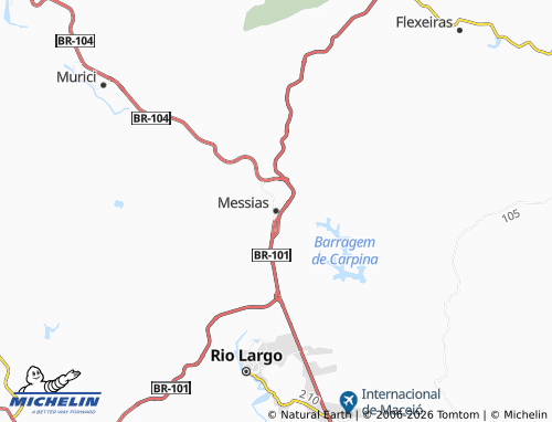 MICHELIN-Landkarte Messias - ViaMichelin