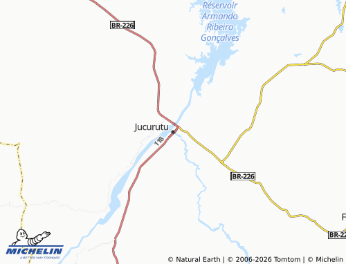 Mappa MICHELIN Jucurutu - ViaMichelin