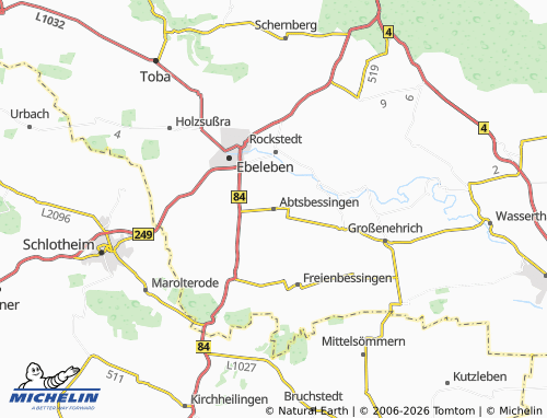 Kaart MICHELIN Abtsbessingen - ViaMichelin