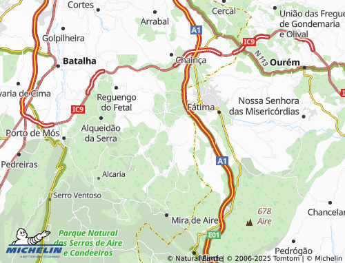 MICHELIN Casais de São Mamede map - ViaMichelin