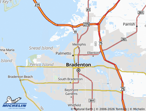 Mapa MICHELIN Palmetto - ViaMichelin