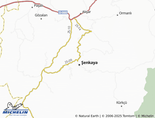 MICHELIN Aşağı map - ViaMichelin