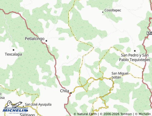 MICHELIN Rosario Micaltepec map - ViaMichelin