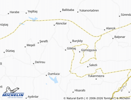 Mappa MICHELIN Göktaş - ViaMichelin