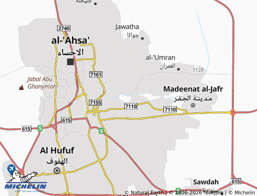 MICHELIN Al Budur map - ViaMichelin