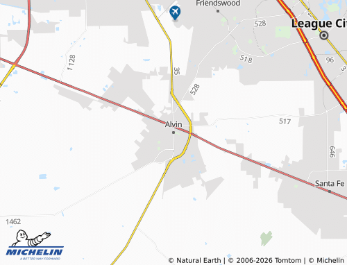 Mapa MICHELIN Alvin - ViaMichelin
