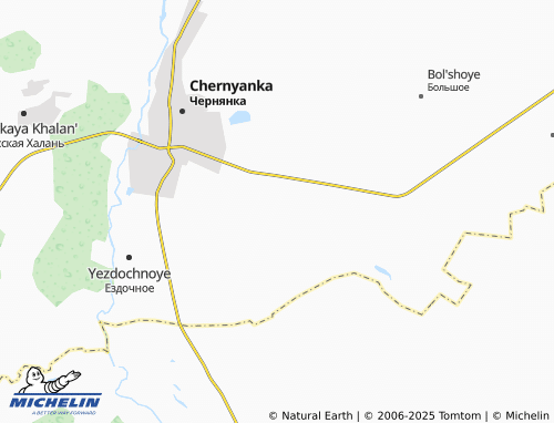 MICHELIN Dolgaya Yaruga map - ViaMichelin