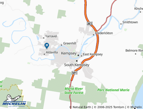 MICHELIN West Kempsey map - ViaMichelin