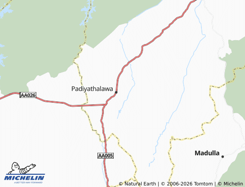 Mappa MICHELIN Thalapitaoya Left - ViaMichelin