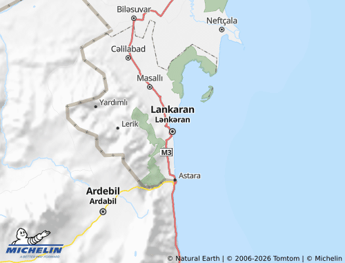 MICHELIN Lankaran map - ViaMichelin