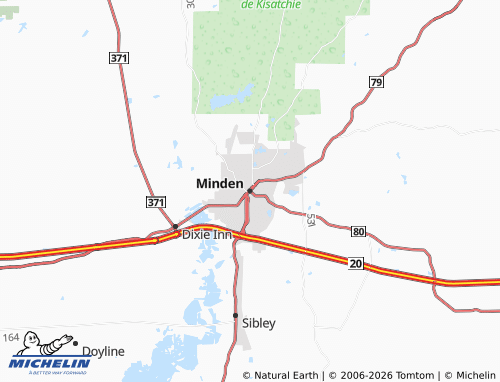 Mapa MICHELIN Minden - ViaMichelin