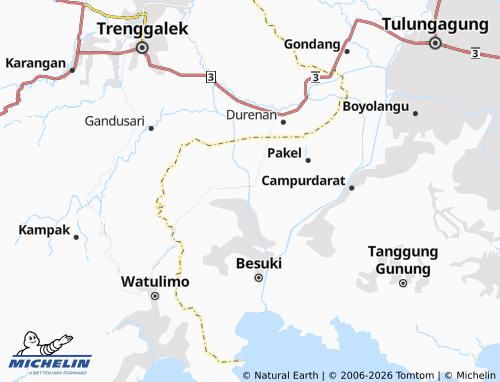 MICHELIN-Landkarte Suwaru - ViaMichelin