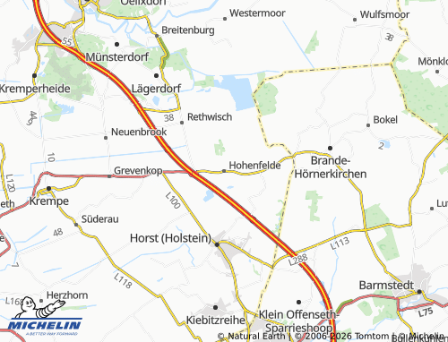 MICHELIN Hohenfelde map - ViaMichelin