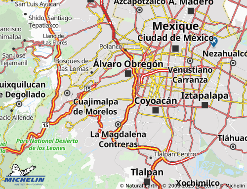 Carte MICHELIN Batallón de San Patricio - ViaMichelin