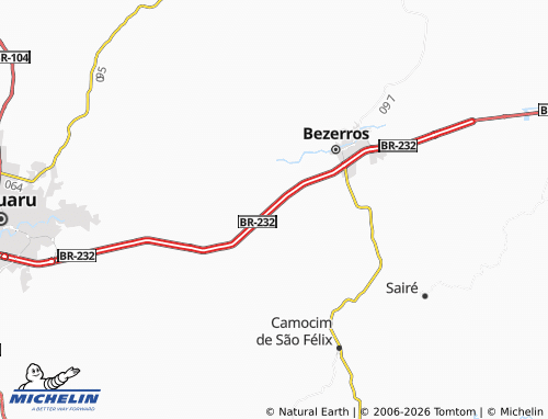 Mapa MICHELIN Encruzilhada de São João - ViaMichelin